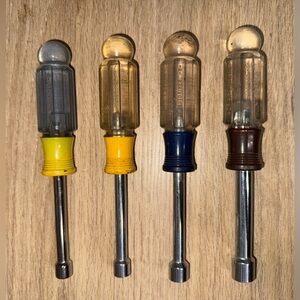 CRAFTSMAN Set of four Nut drivers. 5/16, 5/16, 3/8, 7/16.